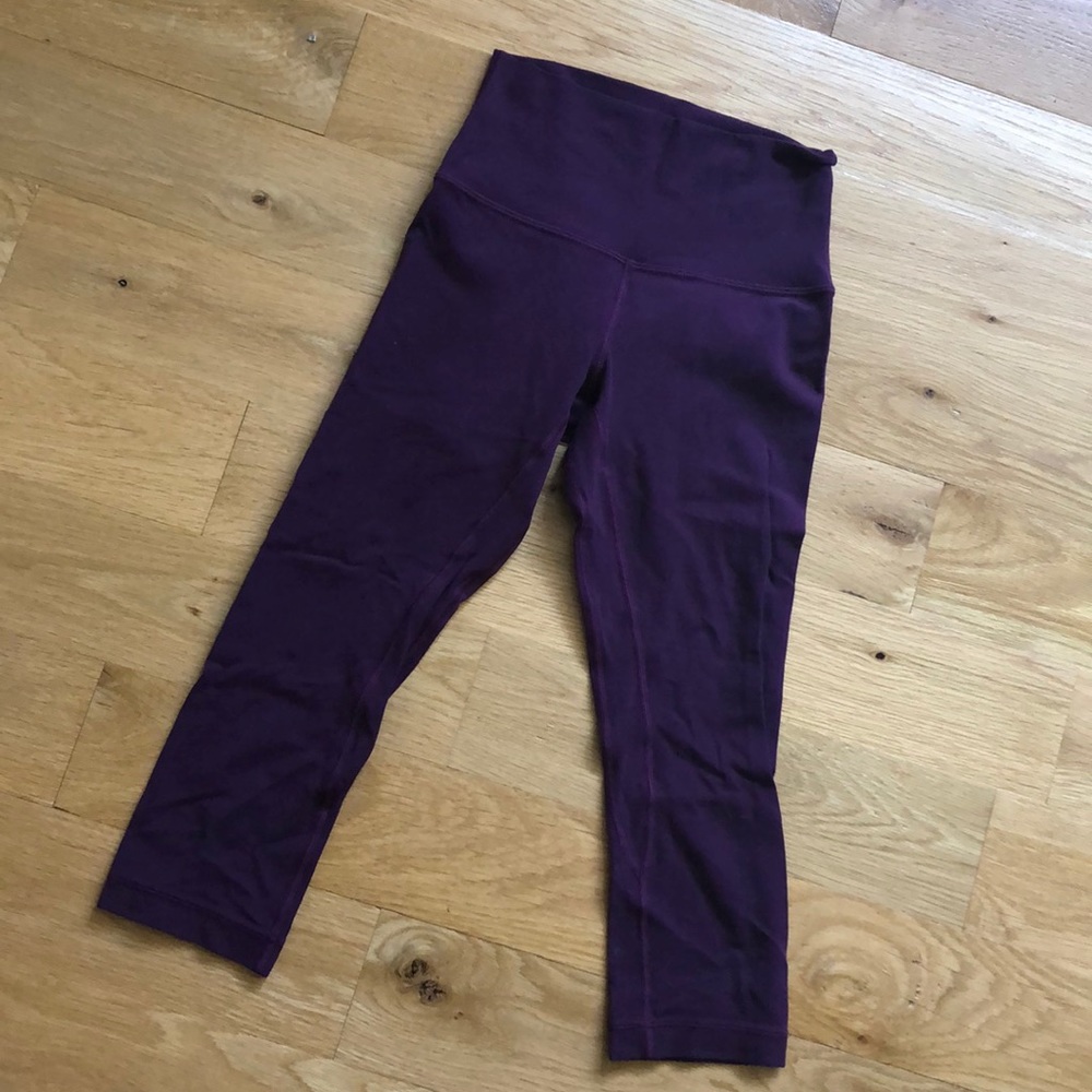 Lululemon Align purple buttery soft crops